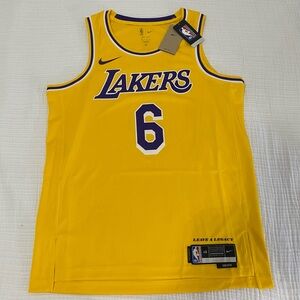 Nike Men NBA Basketball Jersey Lakers Lebron James Icon Edition size L